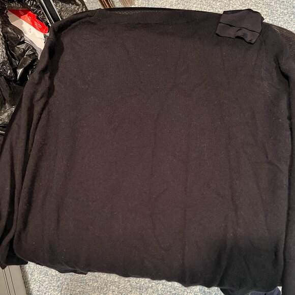 Ted Baker black Callah Bow Crew Neck Sweater top size 3 like new no tags - Picture 6 of 8